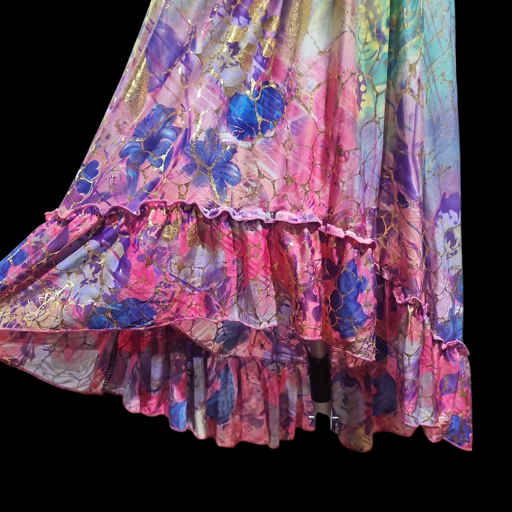 Colorful Strapless Dress - Picture 6 of 9